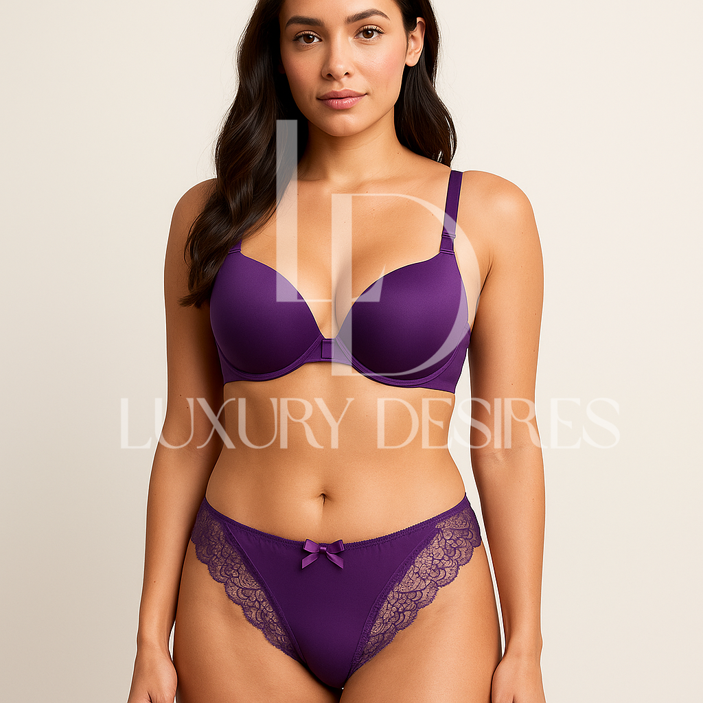Front Open Butterfly Back Push-Up Bra Set  | Luxury Desires
