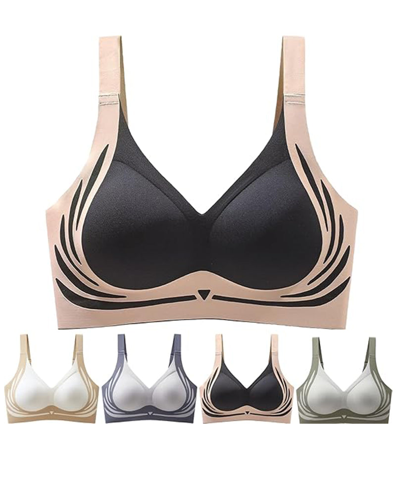 Pack of 2 Lifting Anti-Sagging Wireless Push-up Bra