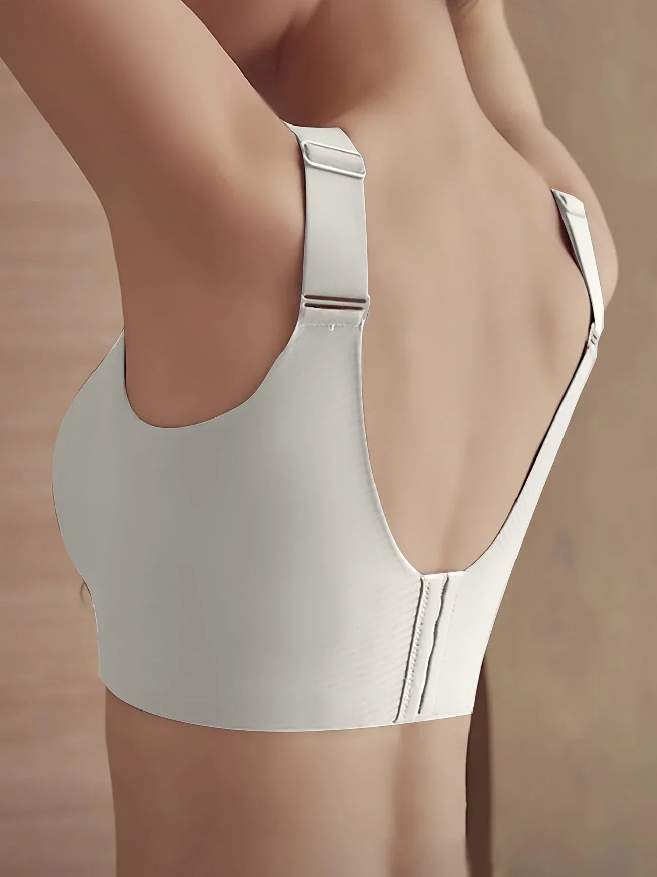 Wireless Seamless Sports Bra – Anti-Sag Full Cup, Breathable Comfort, Underwire-Free with Removable Pads & Backless Design for Yoga, Gym & Everyday Wear