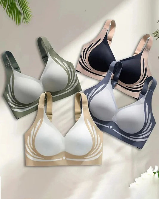 Pack of 2 Lifting Anti-Sagging Wireless Push-up Bra