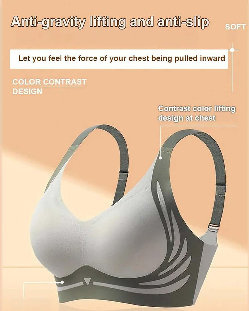 Pack of 2 Lifting Anti-Sagging Wireless Push-up Bra