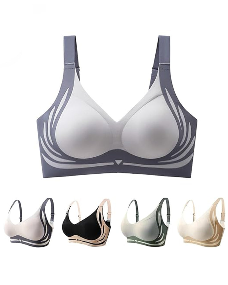 Pack of 2 Lifting Anti-Sagging Wireless Push-up Bra