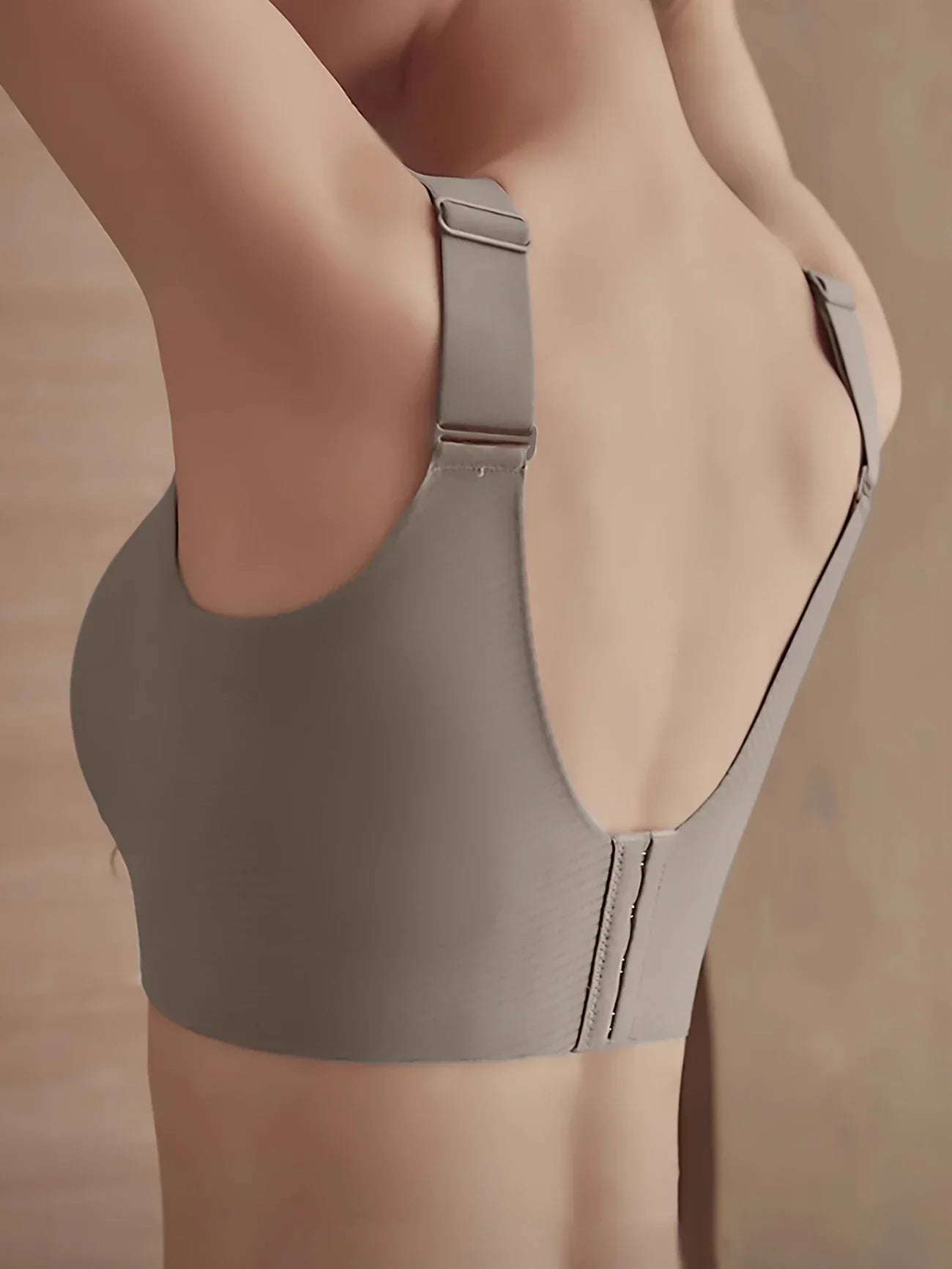 Wireless Seamless Sports Bra – Anti-Sag Full Cup, Breathable Comfort, Underwire-Free with Removable Pads & Backless Design for Yoga, Gym & Everyday Wear