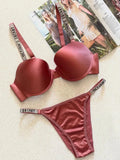 Victoria Secret Pink Full Stone Bra Set | Luxury Desires